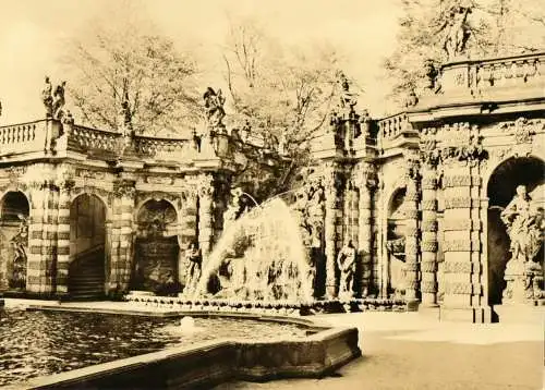 AK, Dresden, Nymphenbad im Zwinger, 1964