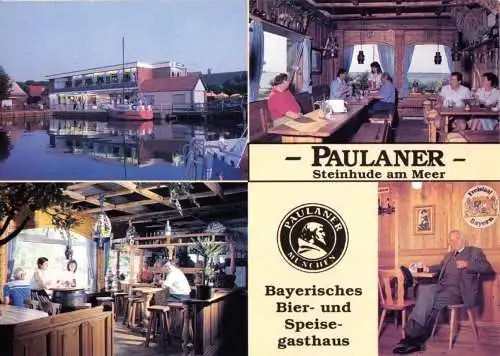 AK, Steinhude am Meer, Bayerisches Bier- und Speisegasthaus "Paulaner", um 1990