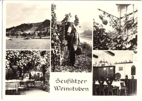 AK, Diesbar-Seußlitz, Seußlitzer Weinstuben, fünf Abb., 1974