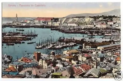 AK, Genua, Genova, Panorama da Castelletto, ca. 1925