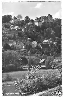 AK, Egloffstein Fränk. Schweiz, Teilansicht, 1958