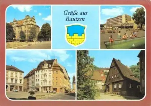 AK, Bautzen, vier Abb., u.a. Ortenburg, 1987