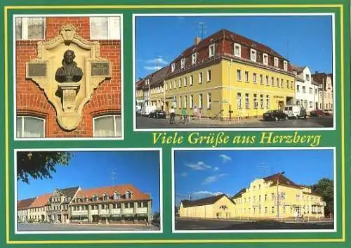 AK, Herzberg, 4 Abb., u.a. Hotel "Zum heiteren Blick"