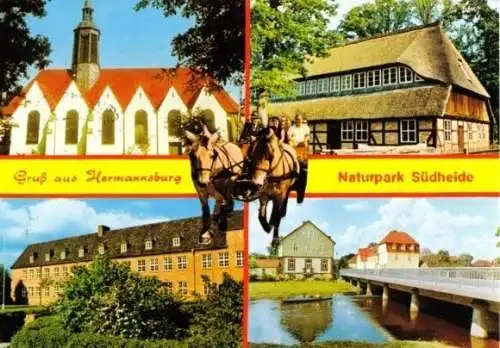 AK, Hermannsburg, Naturpark Südheide, 5 Abb., um 1987