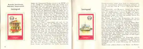 DSF, Deutsch-Sowjetische Freundschaft, komplettes Sondermarkenheft 1977