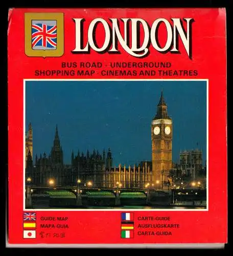 Innenstadtplan, London, um 1990