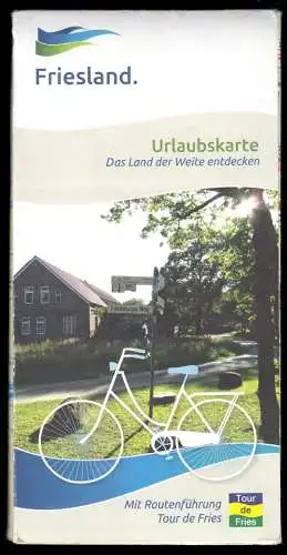 Urlaubs- und Radwanderkarte, Friesland, 2021