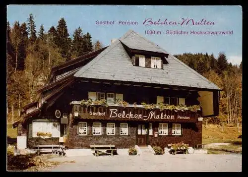 tour. Prospekt, Belchen-Multen, Hochschwarzwald, Gasthof - Pension, um 1970