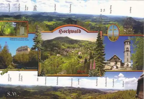 AK Großformat, Kurort Oybin, Hochwald, sieben Abb., um 2000