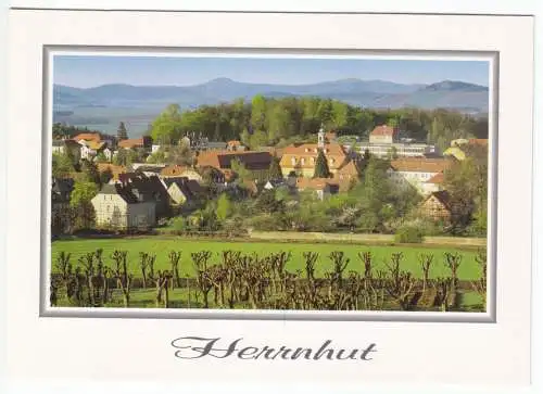 AK Großformat, Herrnhut Oberlausitz, Teilansicht, um 2000