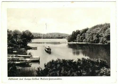 AK, Malente-Gremsmühlen, Teilansicht mit Dampfern, 1958