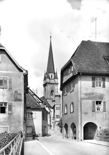 AK, Radolfzell Bodensee, Straßenpartie am Obertor, um 1979