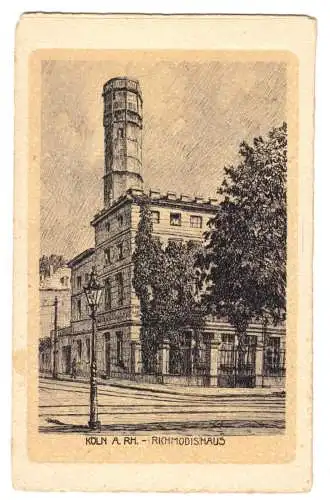 AK, Köln, Richmodishaus, Künsterkarte, um 1925