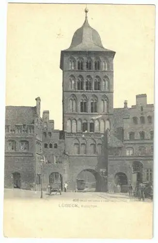 AK, Lübeck, Burgtor, um 1905