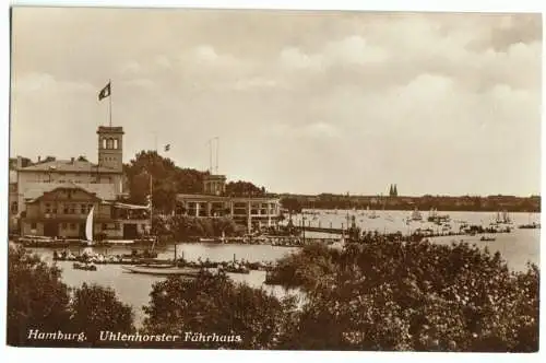 AK, Hamburg, Uhlenhorster Fährhaus, ca. 1928