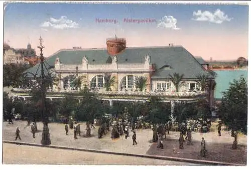 AK, Hamburg, Alsterpavillion, um 1920