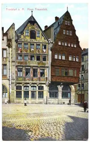 AK, Frankfurt Main, Haus Frauenlob, ca. 1907