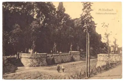AK, Mönchengladbach, Hohenzollernstr., 1914