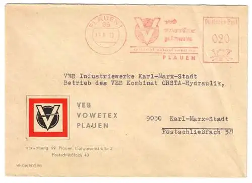 AFS, veb vowetex plauen, o Plauen 1, 99, 13.6.73