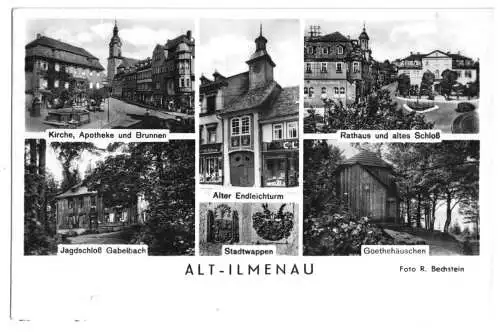 AK, Ilmenau, sechs Abb., Alt-Ilmenau, 1956