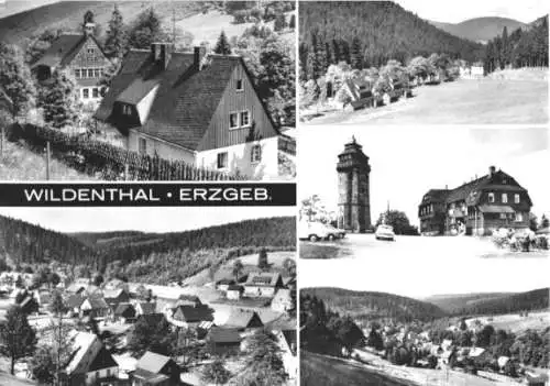 AK, Wildenthal Erzgeb., fünf Abb., 1970