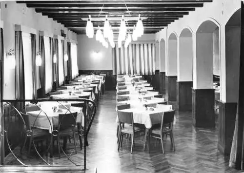 AK, Holzhau Erzgeb., FDGB-Heim, Speisesaal, 1966