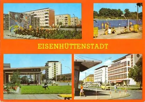 AK, Eisenhüttenstadt, vier Abb., 1981