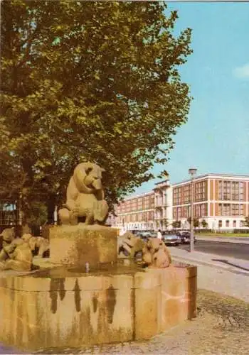 AK, Berlin Mitte, Brunnen und Staatsratsgebäude, 1969