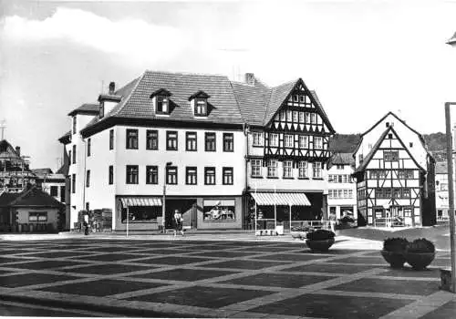 AK, Schmalkalden, Partie im Stadtzentrum, 1981