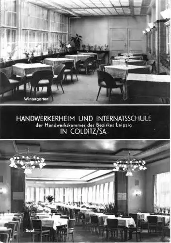 AK, Colditz Sachs., Handwerkerheim, Innenansichten 1969