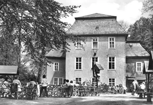AK, Schwarzburg Thür., HO-Gaststätte "Fasanerie", belebt, 1975