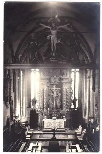 AK, Blankenburg Harz, St. Bartholomäi-Kirche, Innenansicht, Echtfoto, um 1960