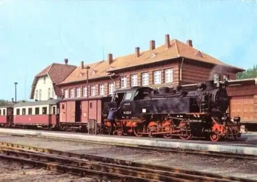 AK, Kühlungsborn, Bäderbahn Bad Doberan im Bahnhof