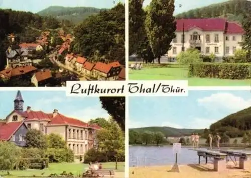 AK, Thal Thür., 4Abb., u.a. Freibad, 1968