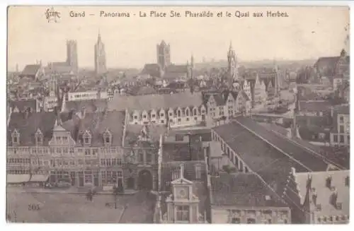 AK, Gand, Gent, Panorama, 1914