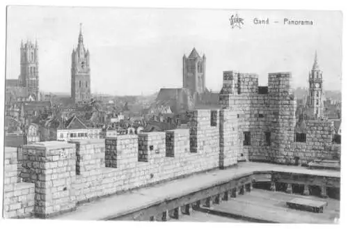 AK, Gand, Gent, Panorama 2, 1914