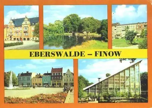 AK, Eberswalde - Finow, 5 Abb., u.a. Schleuse, 1984