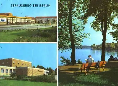 AK, Strausberg, 3 Abb., u.a. Kaufhalle, 1973