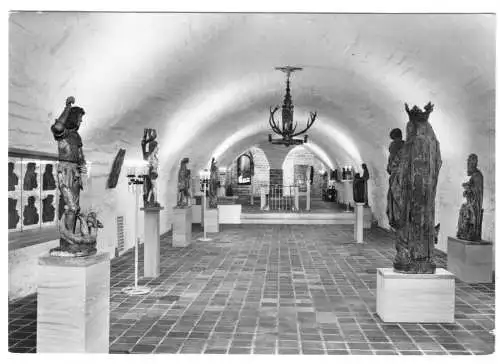AK, Magdeburg, Kloster Unser Lieben Frauen, Ausstellungsraum, Tonnengewölbe 1977