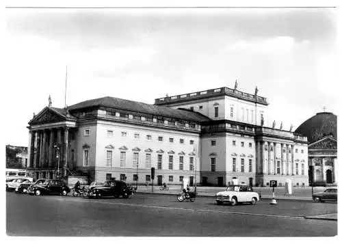 AK, Berlin Mitte, Staatsoper und Hedwigskathedrale, 1961