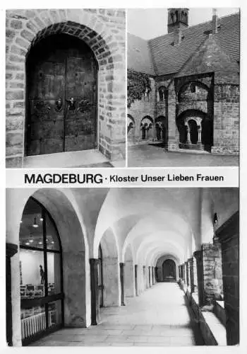 AK, Magdeburg, Kloster Unser Lieben Frauen, drei Abb., 1977