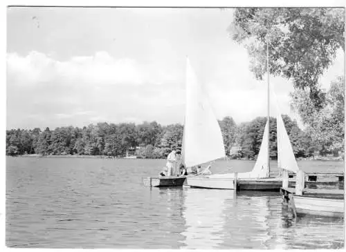 AK, Kyritz, Untersee, An der Insel, 1980