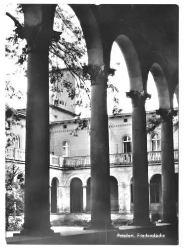 AK, Potsdam, Friedenskirche, Innenhof, 1957