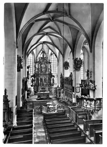 AK, Schönebeck-Salzelmen, Johanneskirche, Blick zum Altar, 1965