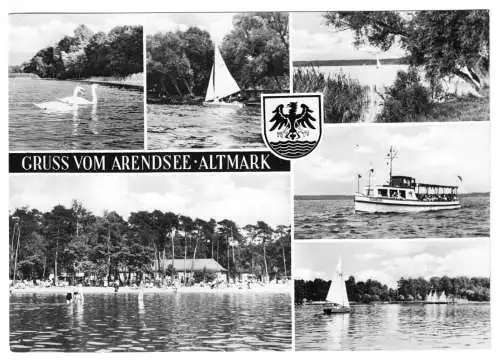 AK, Arendsee Altmark, sechs Abb., 1968