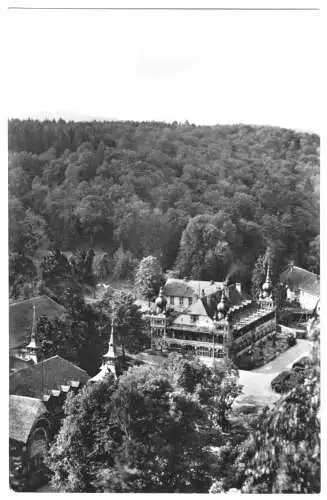 AK, Harzgerode, OT Alexisbad, Blick vom Birkenhäuschen, 1962