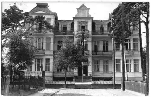AK, Seebad Ahlbeck auf Usedom, FDGB-Erholungsheim Haus "Fortschritt" II, 1958