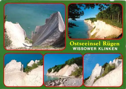 AK, Insel Rügen, Wissower Klinken, fünf Abb., 1991