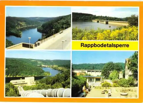 AK, Harz, Rappbodetalsperre, vier Abb., 1989