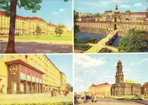 AK, Dresden, vier Abb., 1965
